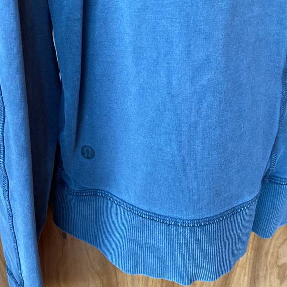 Lululemon Womens Charcoal Gray Long Sleeve Athletic Yoga Crewneck Sweatshirt - Picture 7 of 7